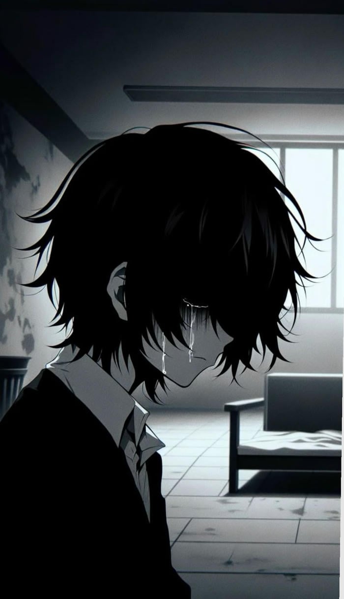 hình ảnh anime nam buồn bầu không khí trầm