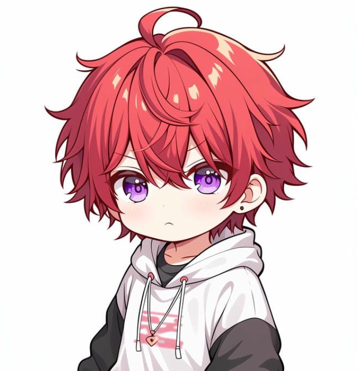 hình ảnh anime nam chibi mang sắc thái vui