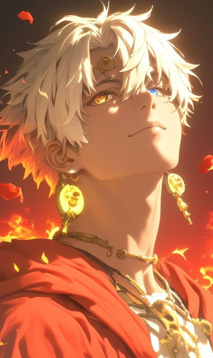 hình ảnh anime nam ngầu tạo dáng mạnh