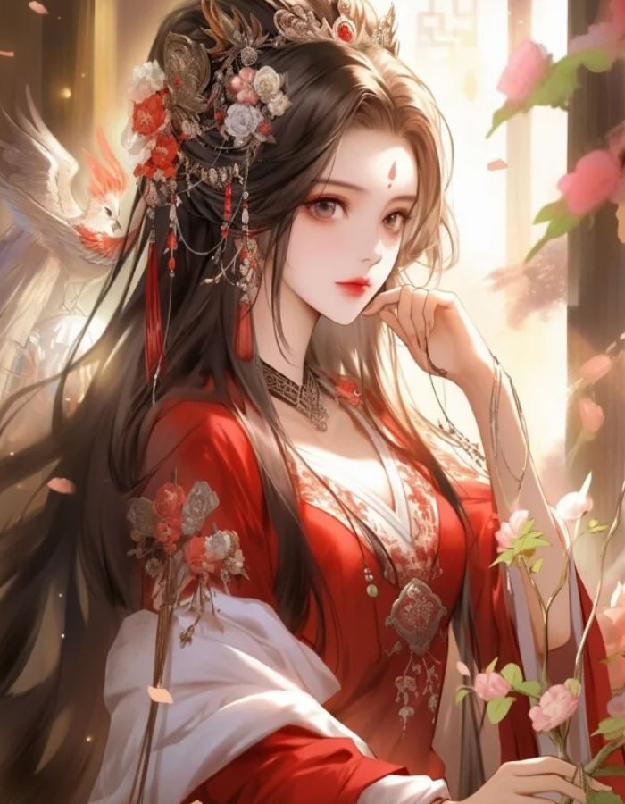 hình ảnh anime nữ cổ trang cảm giác hoài cổ