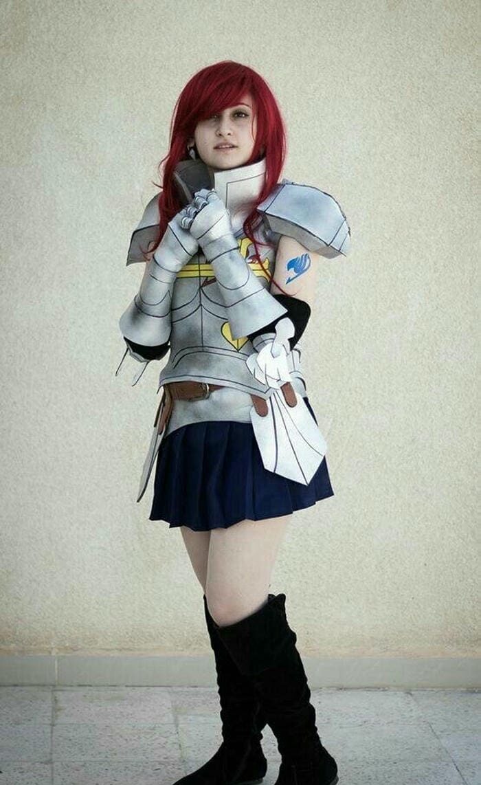 hình ảnh cosplay Erza bộ giáp thiên luân