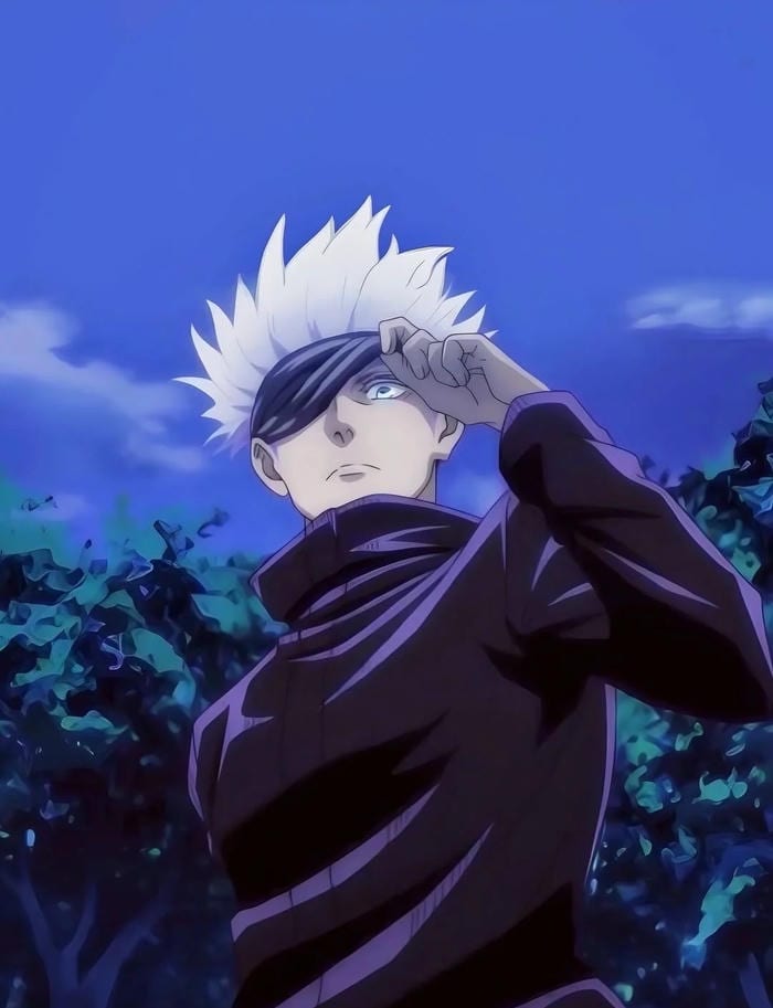 hình ảnh gojo satoru anime ánh nhìn sắc