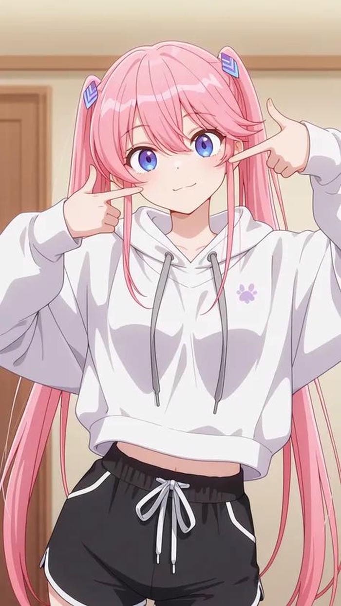 hình chân dung nhân vật anime nữ nét