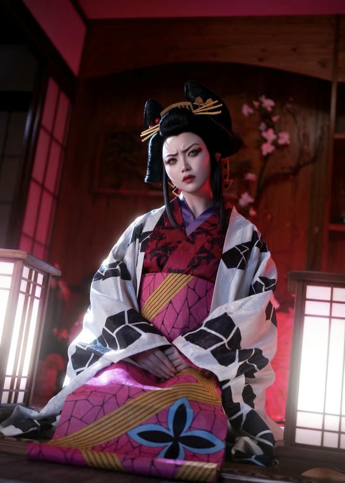 hình cosplay Daki hoàn chỉnh tạo hình