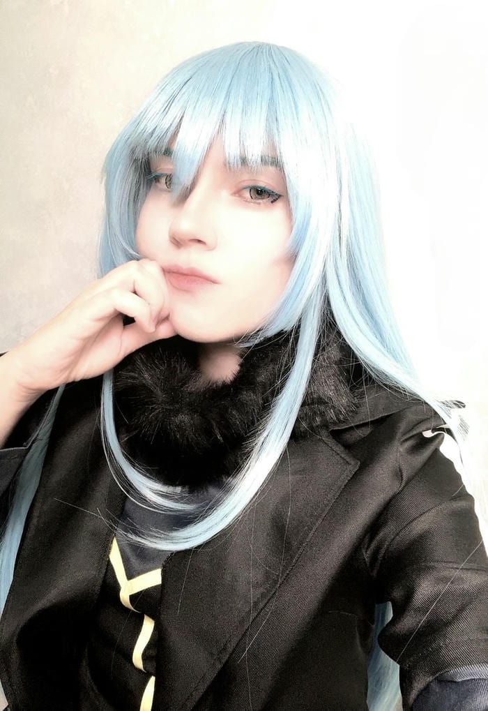 hình cosplay Rimuru mái tóc ngắn mềm