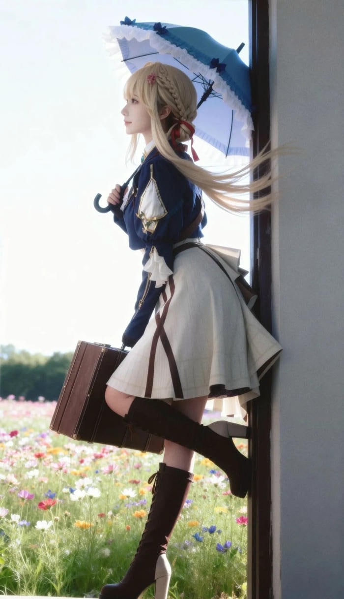 hình gái xinh cosplay nhân vật anime khí chất ngầu