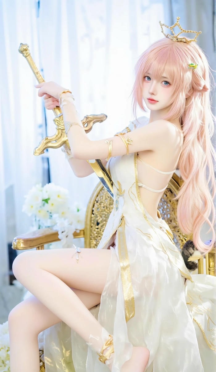 hình gái xinh cosplay nhân vật anime phong cách