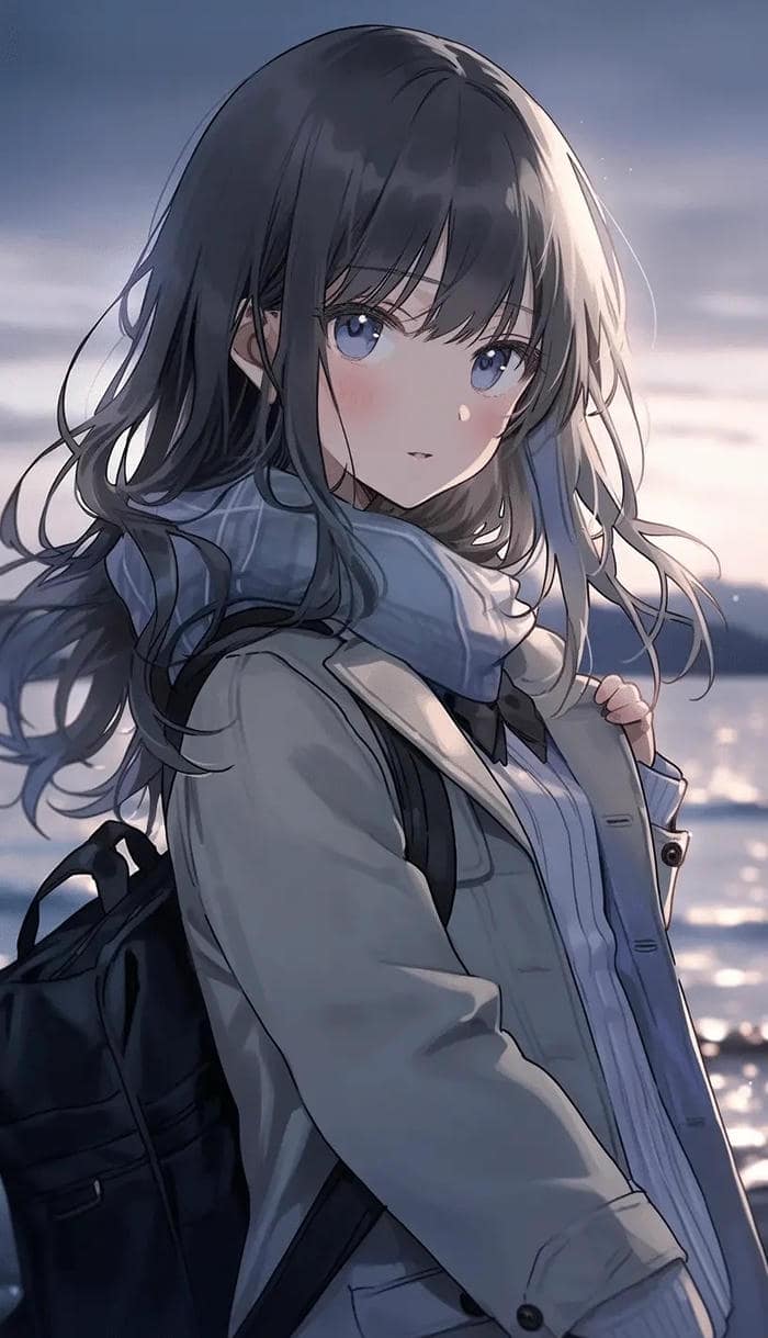 hình nền anime nữ ánh sáng mềm