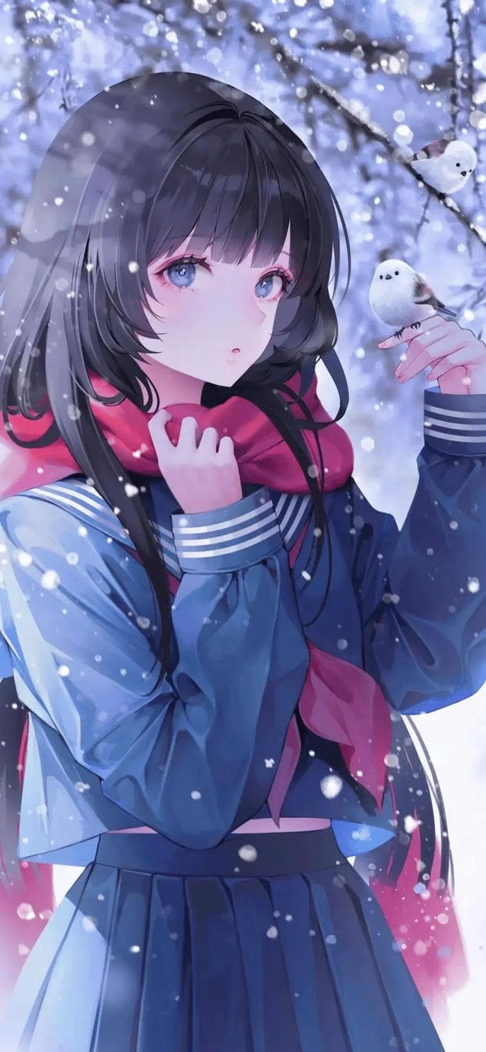 hình nền anime nữ cảm giác thư giãn