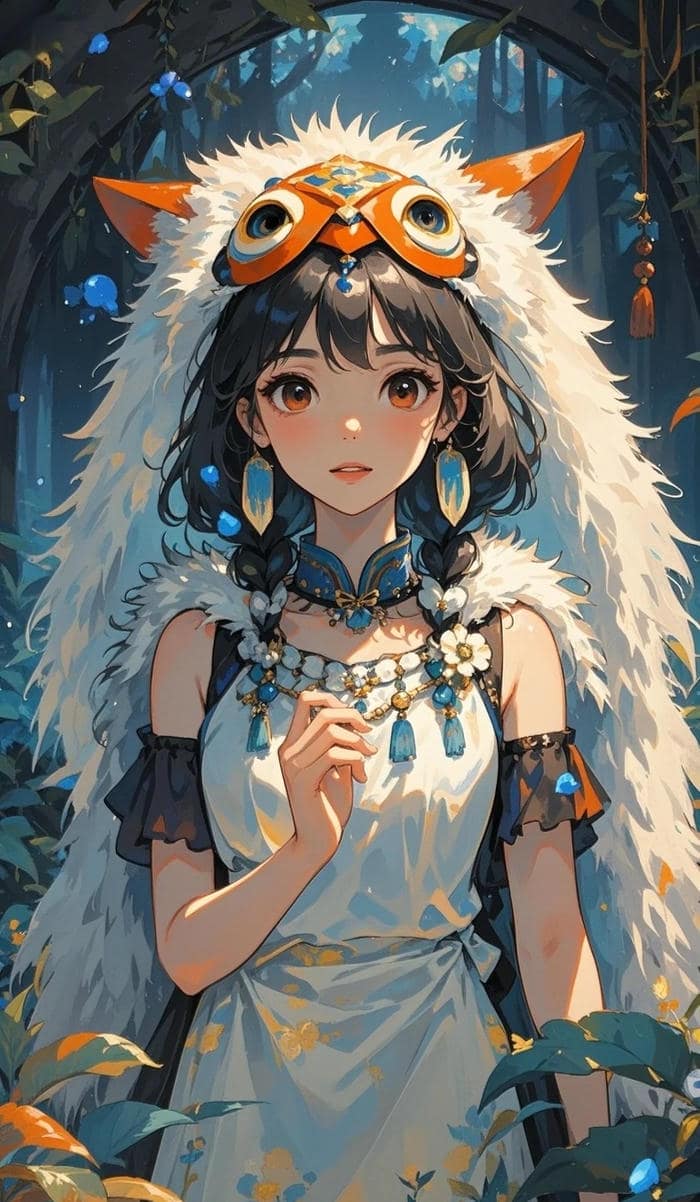 hình nền anime nữ dáng đứng hoang dã