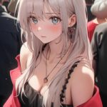 hình nền anime nữ màu sắc hài hòa