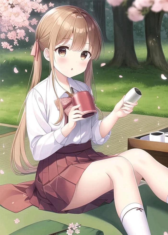 hình nền anime nữ phong vị mơ màng