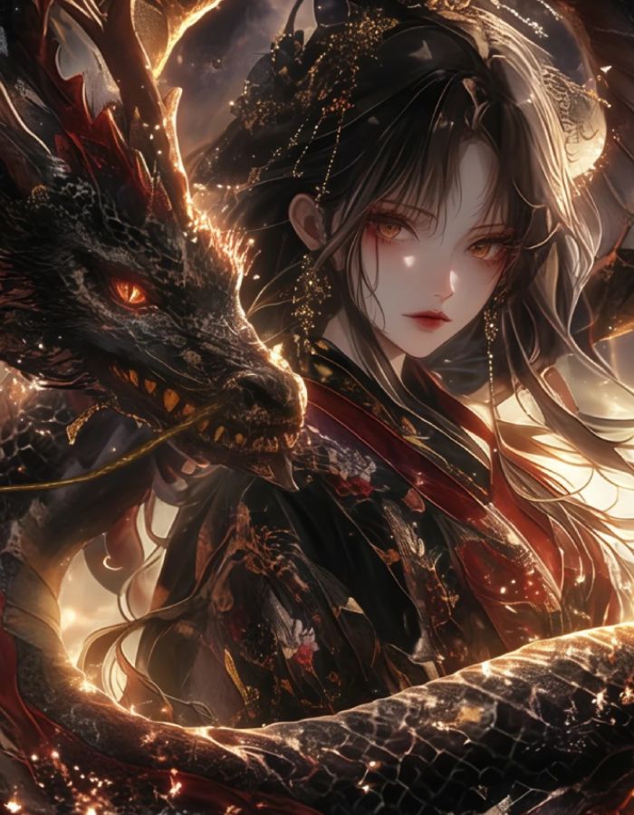 khí chất nền nã của ảnh anime nữ cổ trang