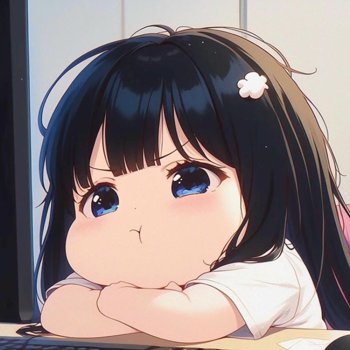 mặt giận dỗi ảnh anime cute siêu quậy