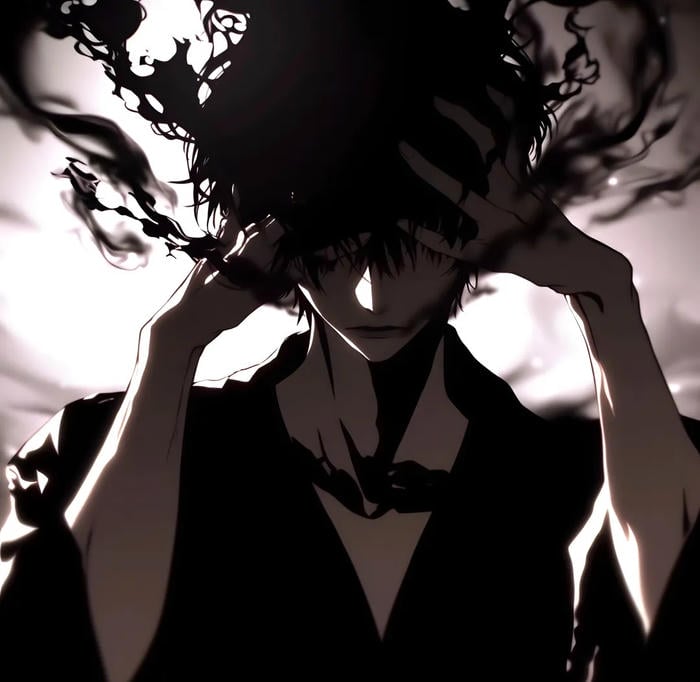 màu sắc tối làm nổi ảnh anime nam buồn