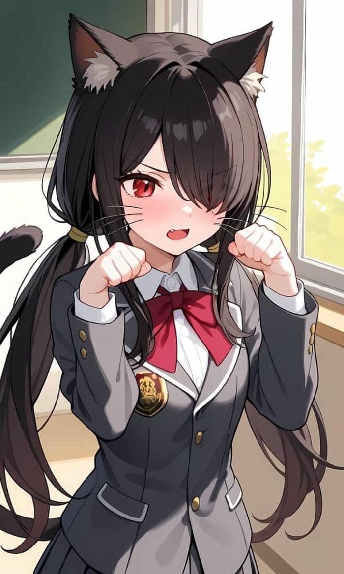 nhân vật anime nữ chi tiết khuôn mặt