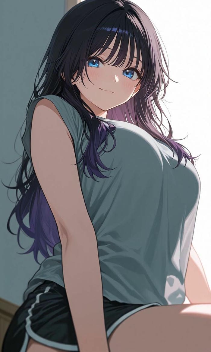 nhân vật anime nữ màu sắc hài hòa