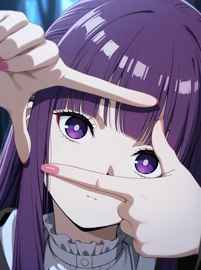 nhân vật anime nữ nét vẽ mềm mại