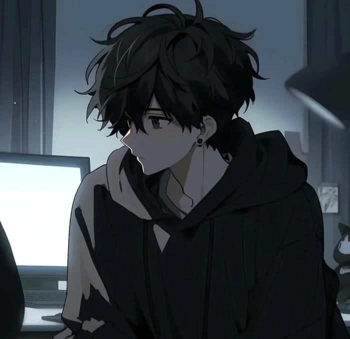 nỗi buồn hiện rõ ảnh anime nam buồn