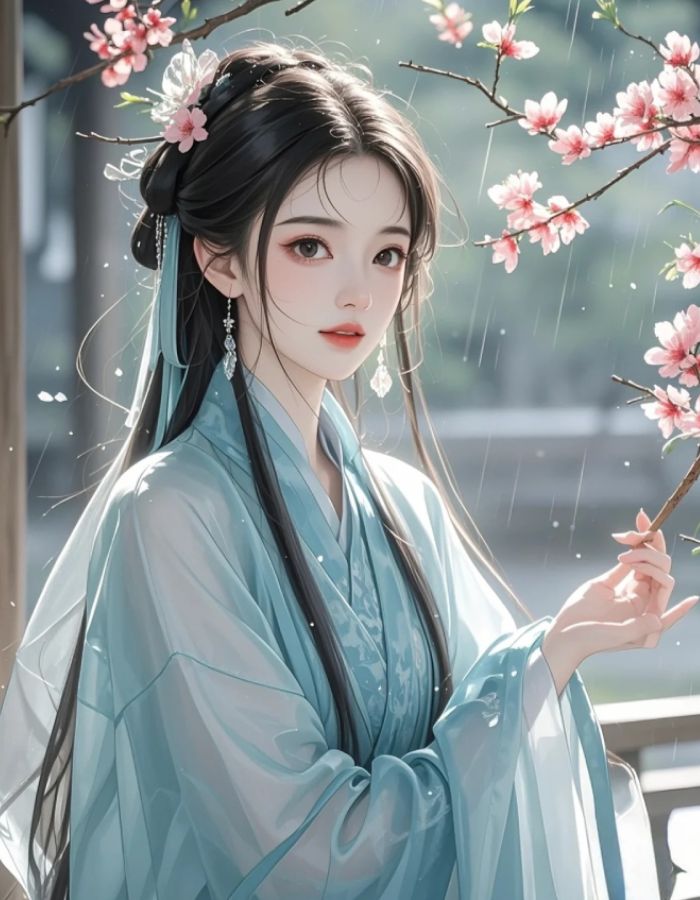 tạo hình ảnh anime nữ cổ trang rất cuốn