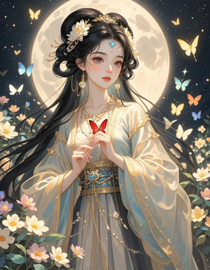 tạo hình ảnh anime nữ cổ trang thanh nhã