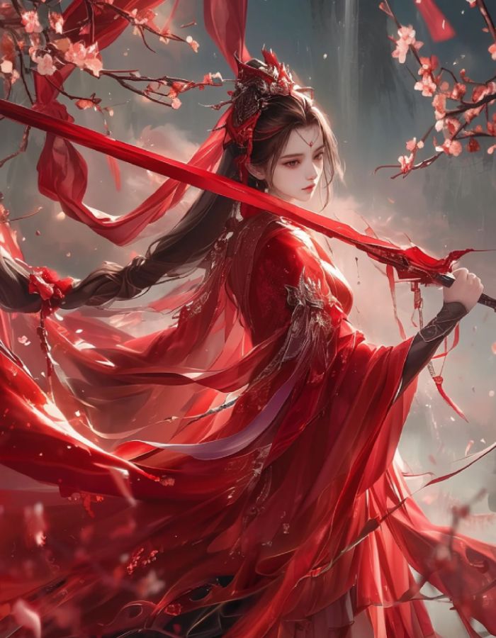 trang phục truyền thống ảnh anime nữ cổ trang