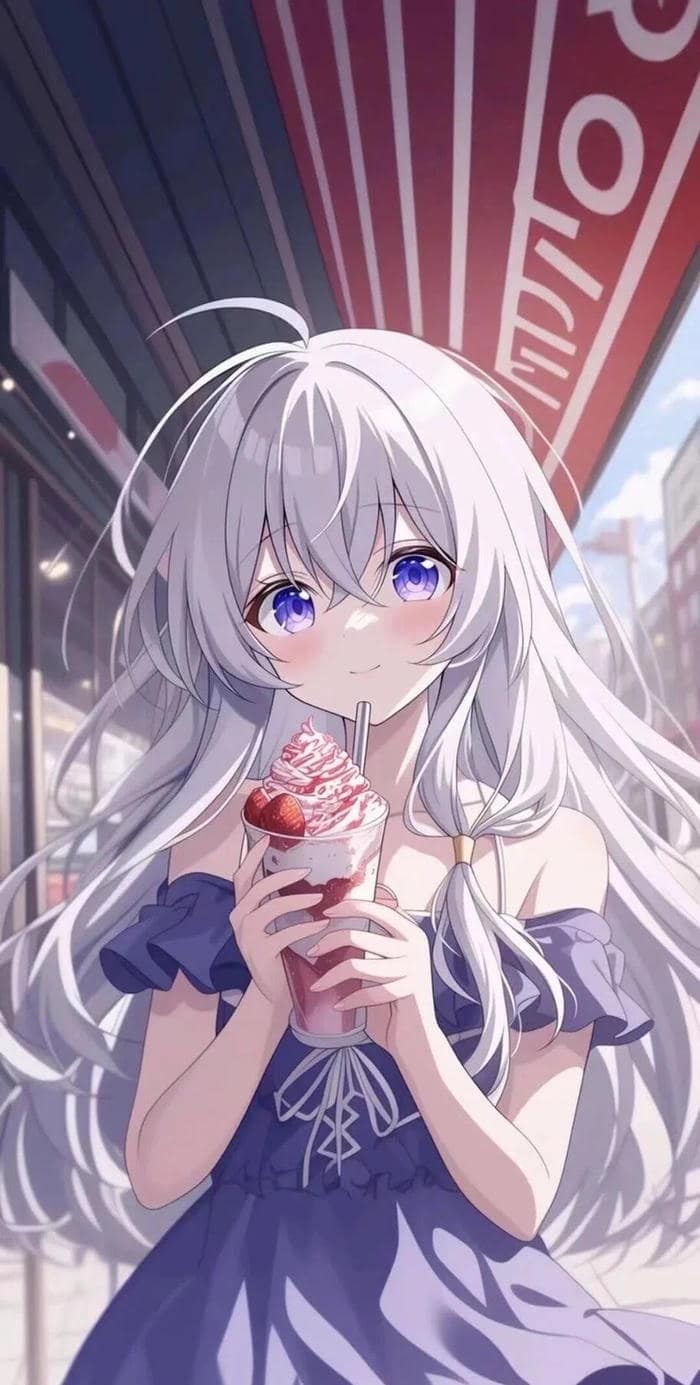 vẻ đẹp thiên thần hình nền anime nữ