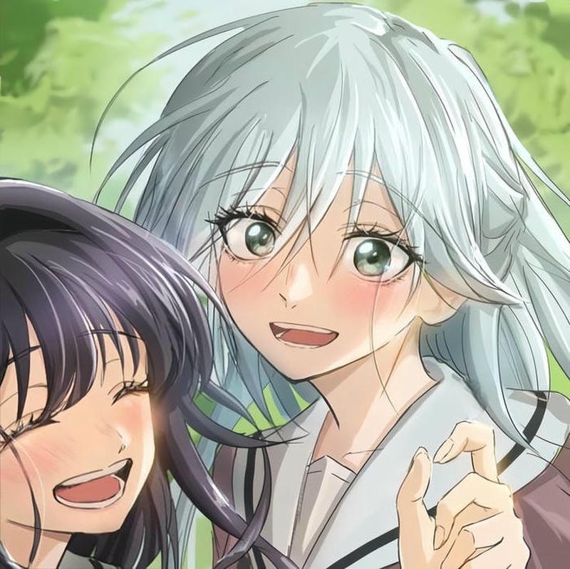 Cặp nhân vật nữ dễ thương hình ảnh đôi bạn thân nữ cute anime