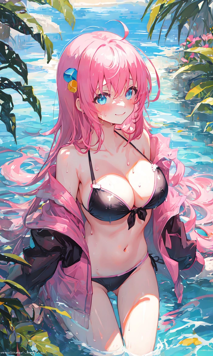 Cô gái hentai Bocchi The Rock lộ hàng tròn trịa