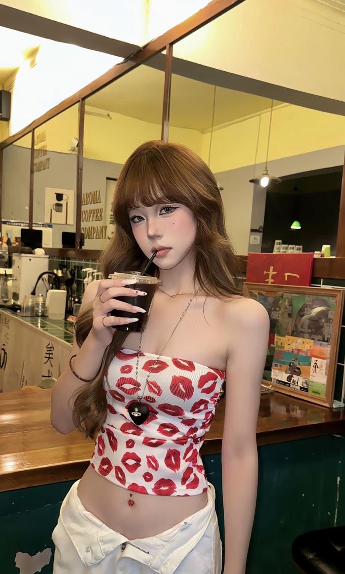 Hình ảnh gái xinh nóng bỏng diện outfit táo bạo tinh tế