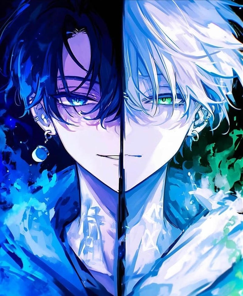 Hình dễ thương hai nhân vật ảnh đôi bạn thân anime nam