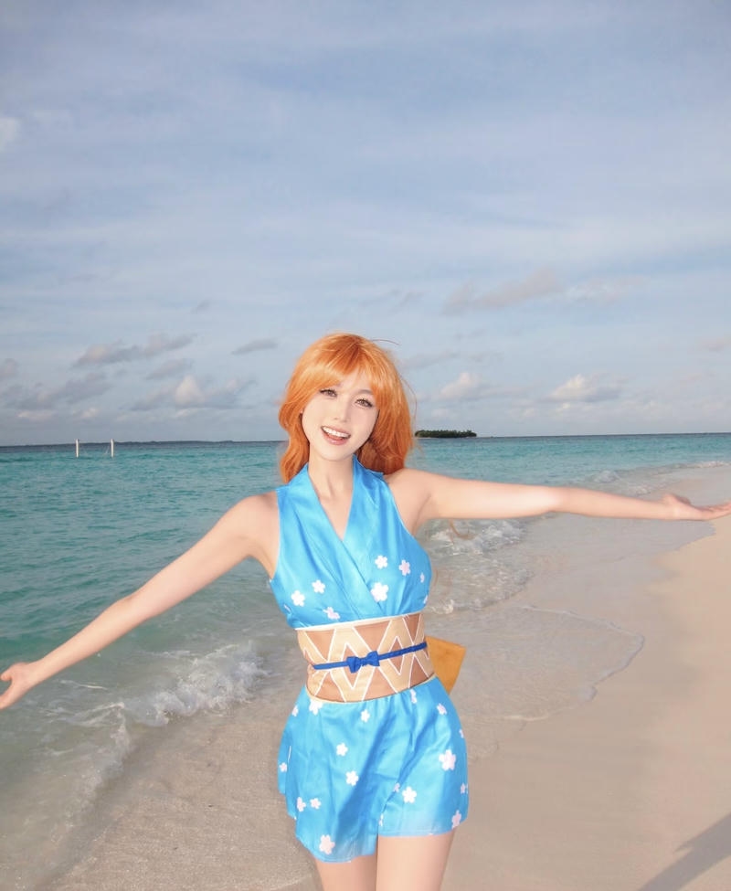 Nụ cười duyên dáng thể hiện Nami