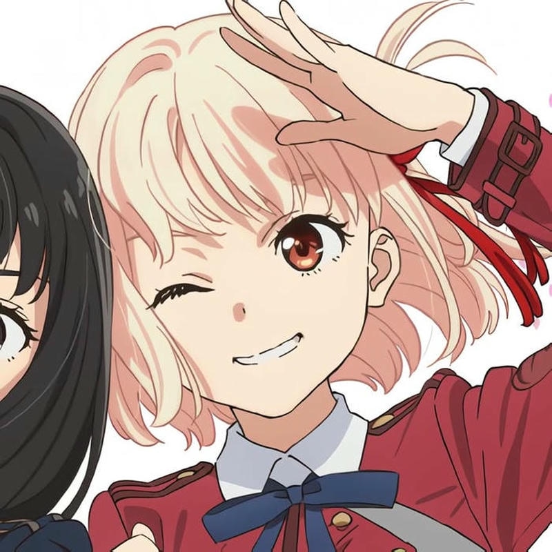 Tạo dáng tinh nghịch ảnh đôi bạn thân anime dễ thương