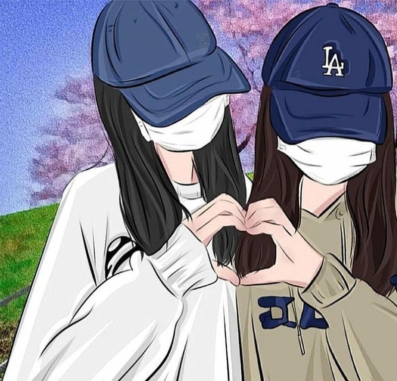 Tạo hình anime đáng yêu với tình bạn thân thiết