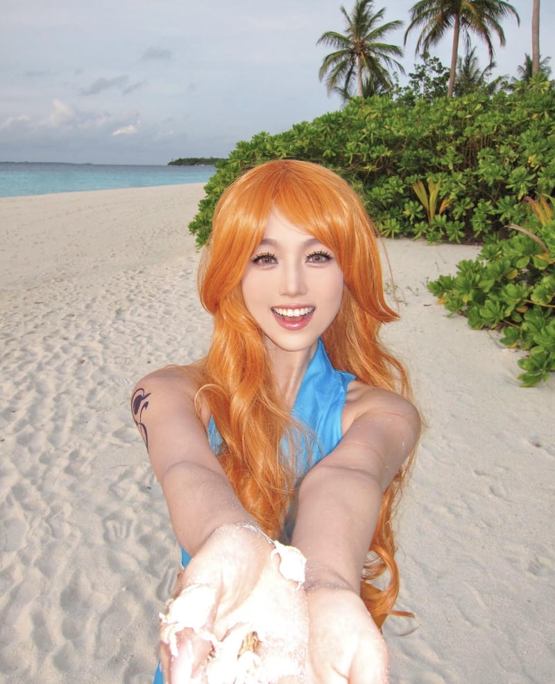 Trang phục đơn giản tái hiện nhân vật Nami