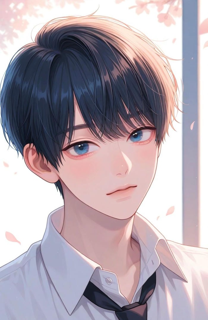 ảnh anime nam học sinh mang nét thư sinh