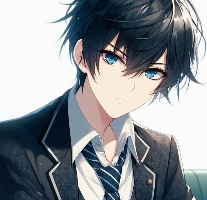 ảnh anime nam học sinh phong thái điềm đạm