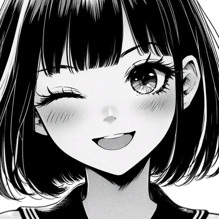 ảnh anime nữ trắng đen cảm xúc nhẹ nhàng