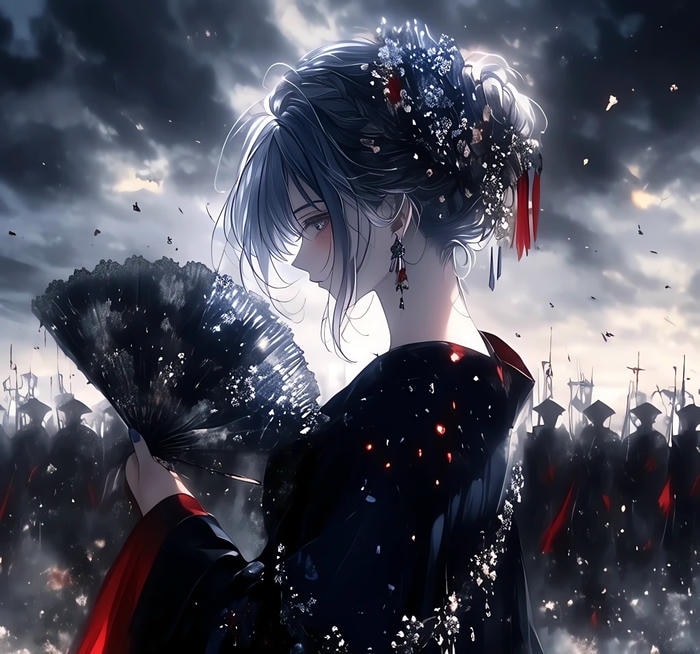 ánh mắt kiên định anime girl lạnh lùng cá tính