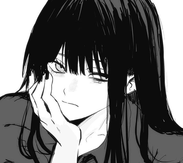 cảm giác hoài niệm từ ảnh anime nữ trắng đen