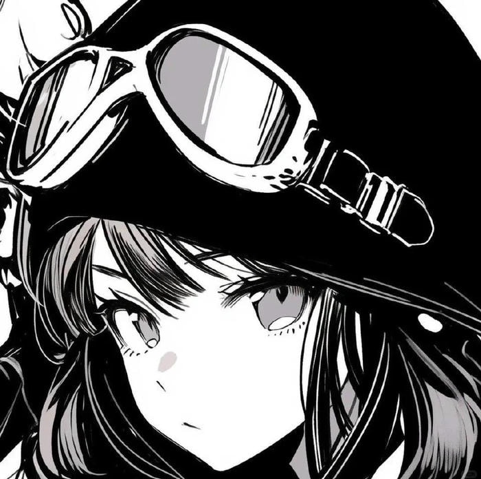 cảm giác sâu lắng ảnh anime nữ trắng đen