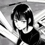 cảm xúc lắng đọng ảnh anime nữ trắng đen đẹp