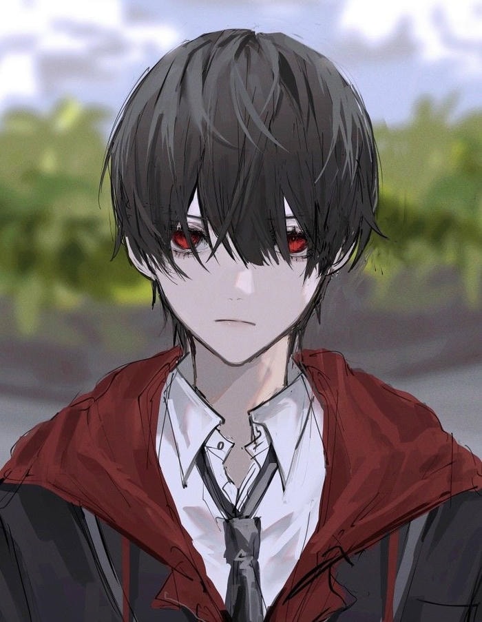 hình ảnh anime nam học sinh đồng phục chỉnh tề