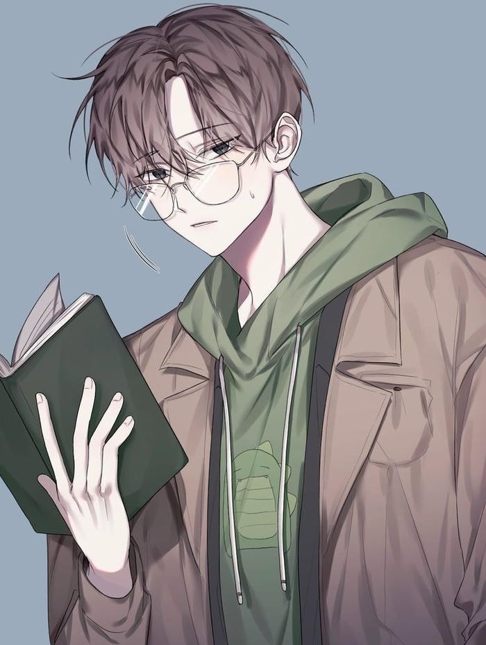 không khí học đường ảnh anime nam học sinh chăm