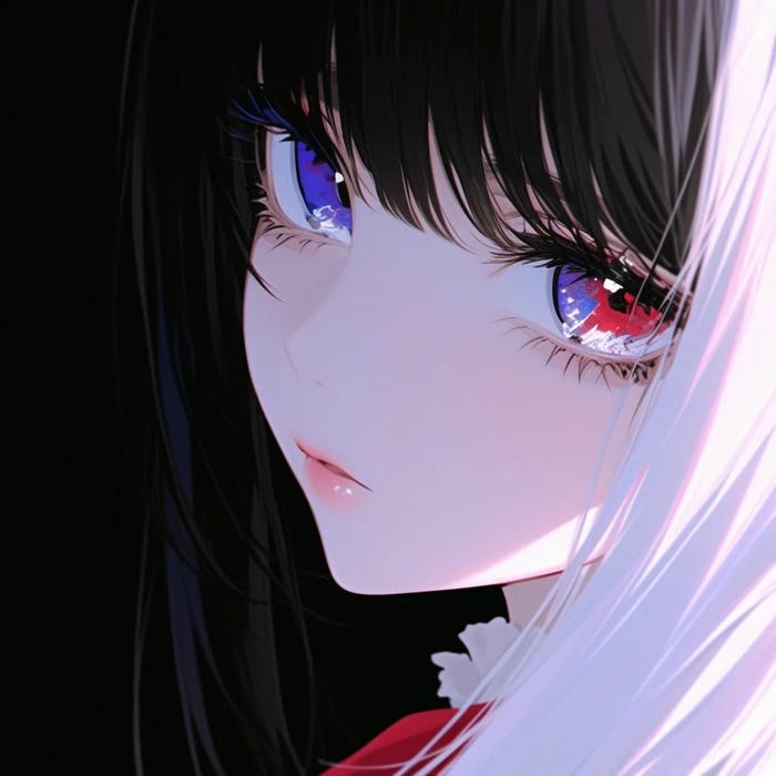 không khí u tối quanh anime girl lạnh lùng cá tính