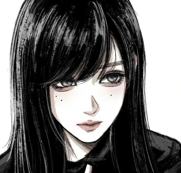 không khí yên tĩnh ảnh anime nữ trắng đen