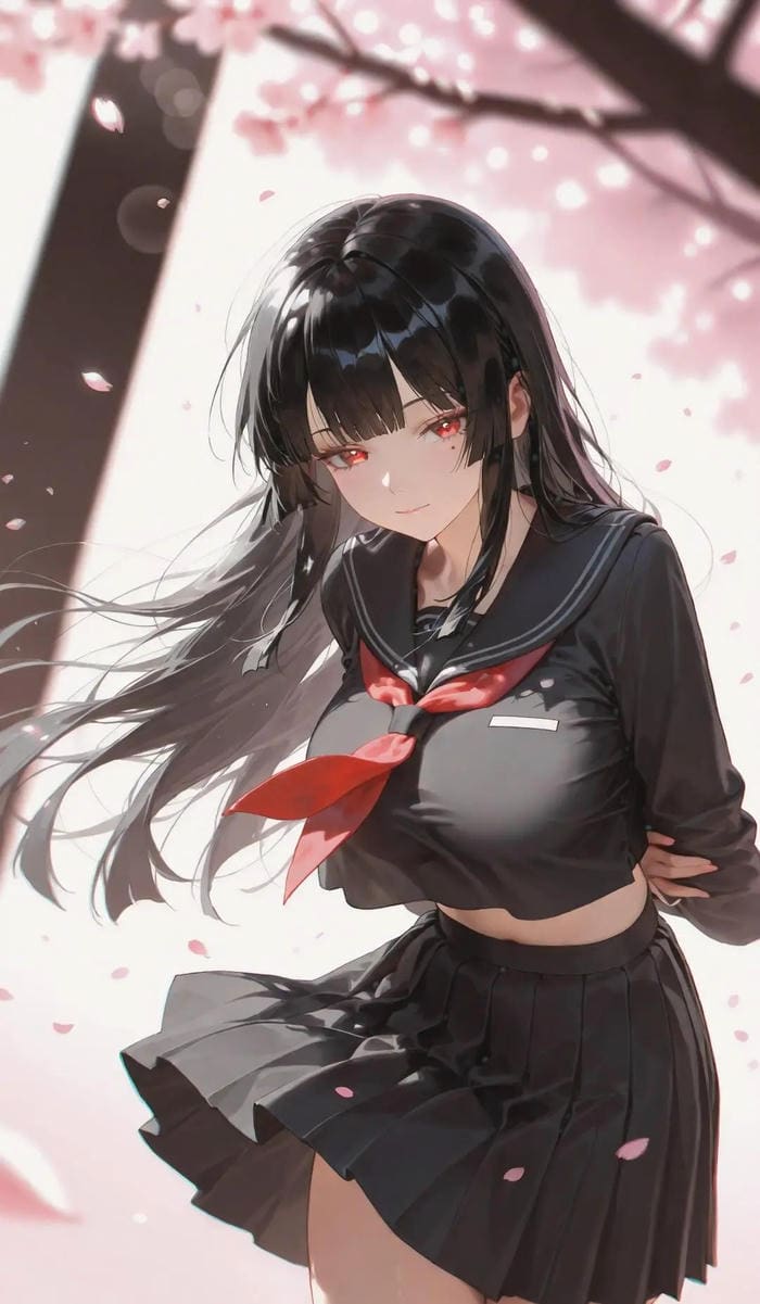 nụ cười giờ ra chơi ảnh anime nữ học sinh