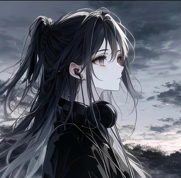 tạo hình chất ngầu anime girl lạnh lùng cá tính