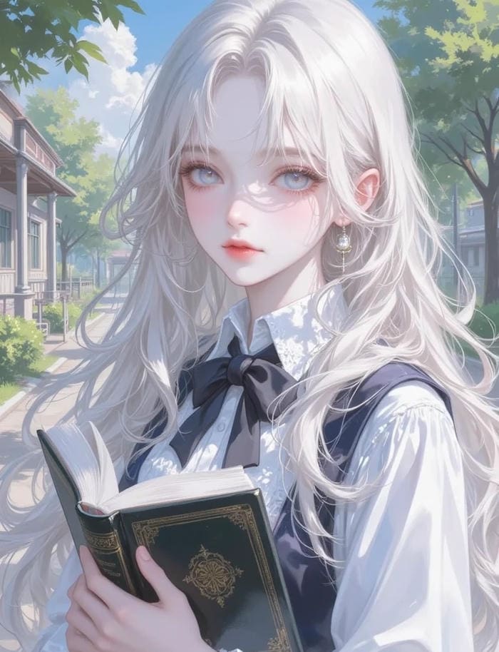 thần thái dịu dàng ảnh anime nữ học sinh