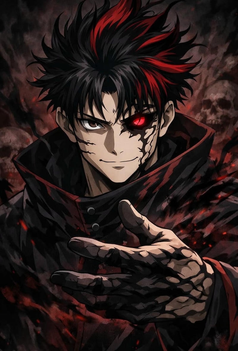 Ảnh anime ngầu phong cách chiến đấu mạnh mẽ bí ẩn